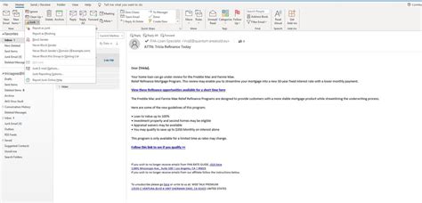 Outlook Email Phishing URL Plugin .